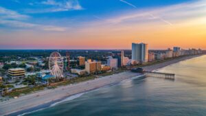 north myrtle beach from above