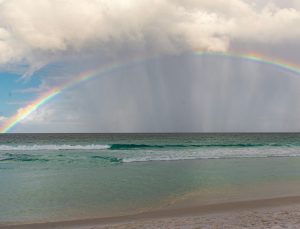 rainbow off the coast of Myrtle Beach